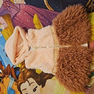 Toddler girl furry vest